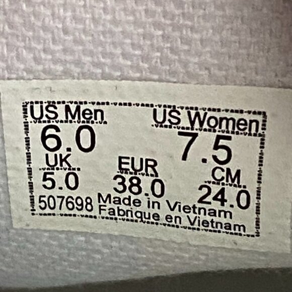 Vans‎ Pride Classic Slip On LGBTQ Sneaker Size 7.5 Women - Picture 13 of 13